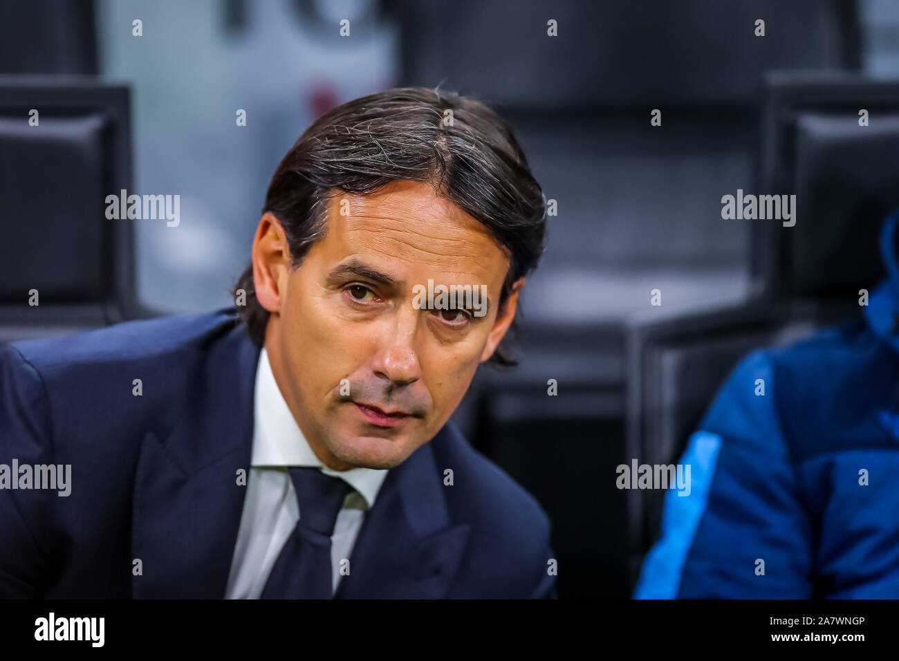 Simone inzaghi Coach (SS Lazio) während der AC Mailand vs S.S. Lazio ...