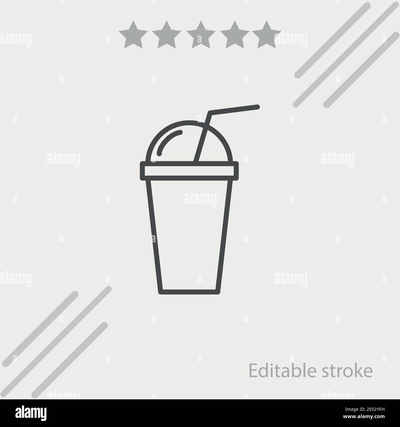 Milkshake Vektor Symbol Moderne Einfache Vektor Illustration Stock Vektorgrafik Alamy 