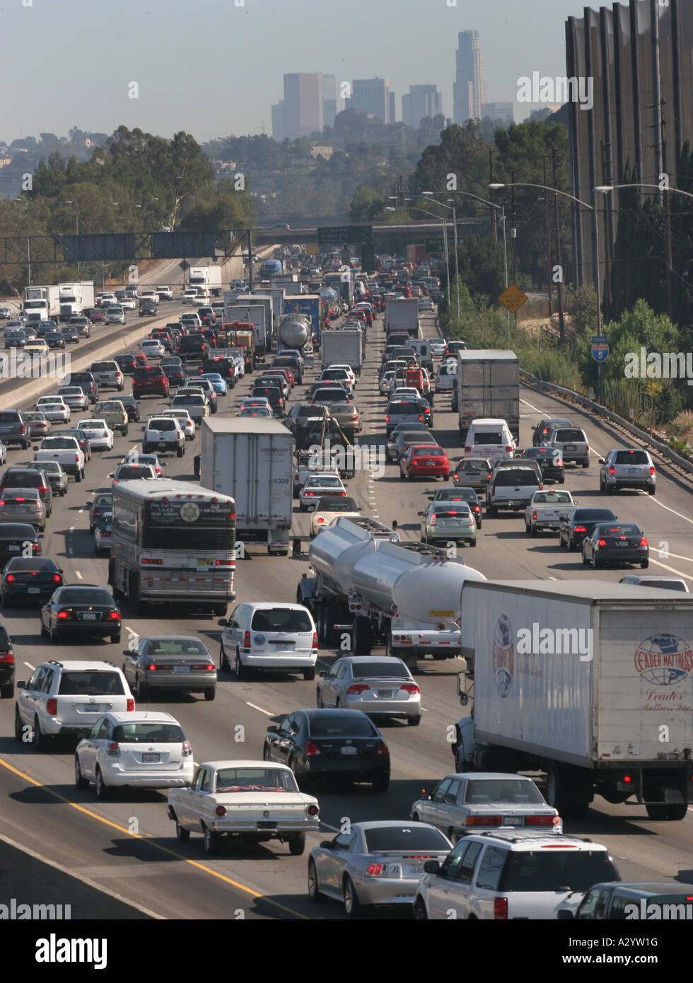 Stau auf der Interstate 5 in Los Angeles Kalifornien Stockfotografie