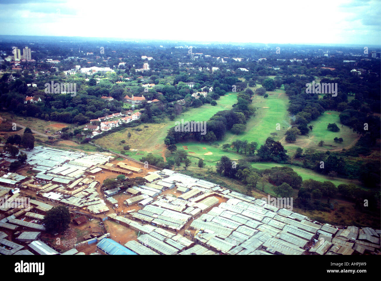 Luftbild Von Kibera Slum Und Der Angrenzenden Royal