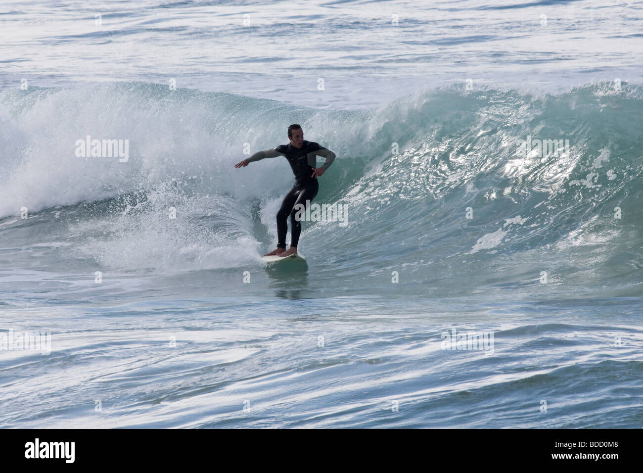 Surfer Am Manly Beach In Sydney Australien Stockfotografie Alamy 