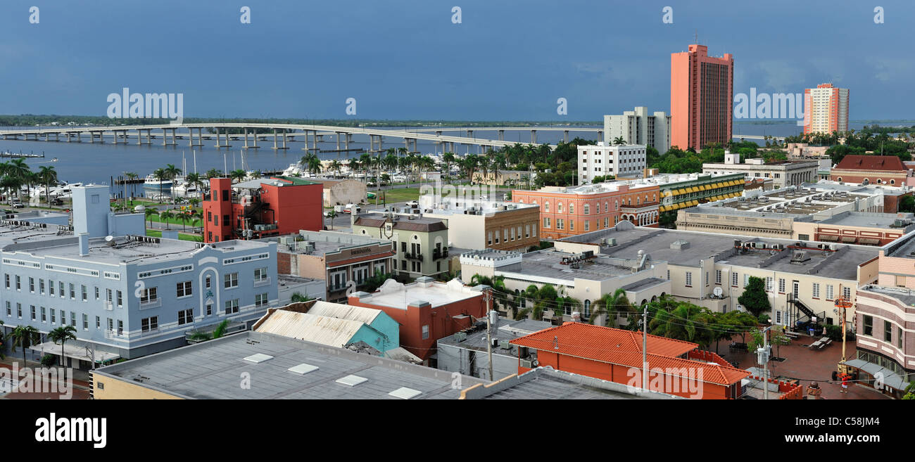 Innenstadt, Fort Myers, Florida, USA, USA, Amerika, Stadt, Übersicht Stockfotografie - Alamy