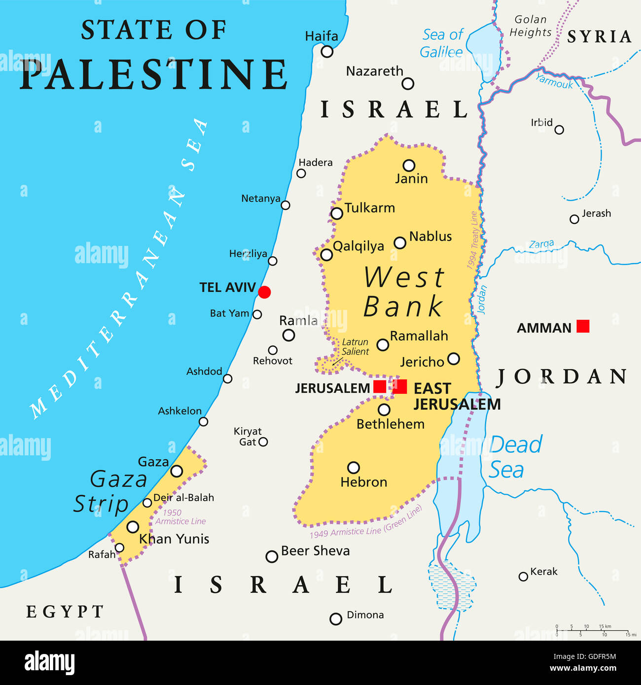 Staates Palästina mit benannten Hauptstadt Ost-Jerusalem, behauptet
