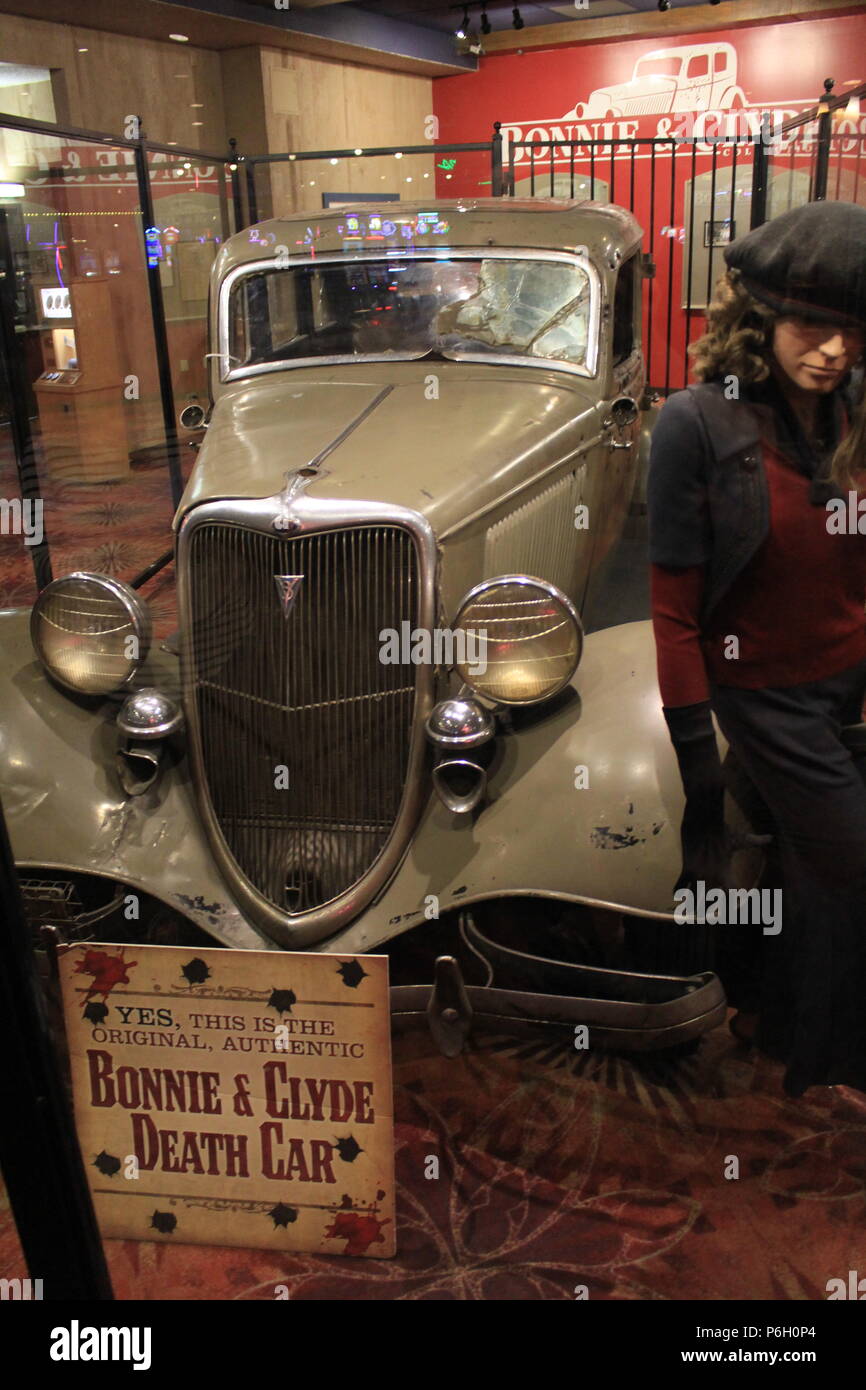 Bonnie und Clyde Tod auto Ausstellung Stockfotografie Alamy