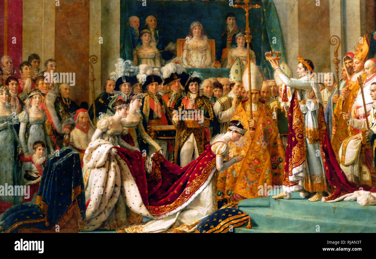 Die Krönung Napoleons Französisch Le Sacre De Napoleon Ist Ein Gemälde Im Jahre 1807 4814