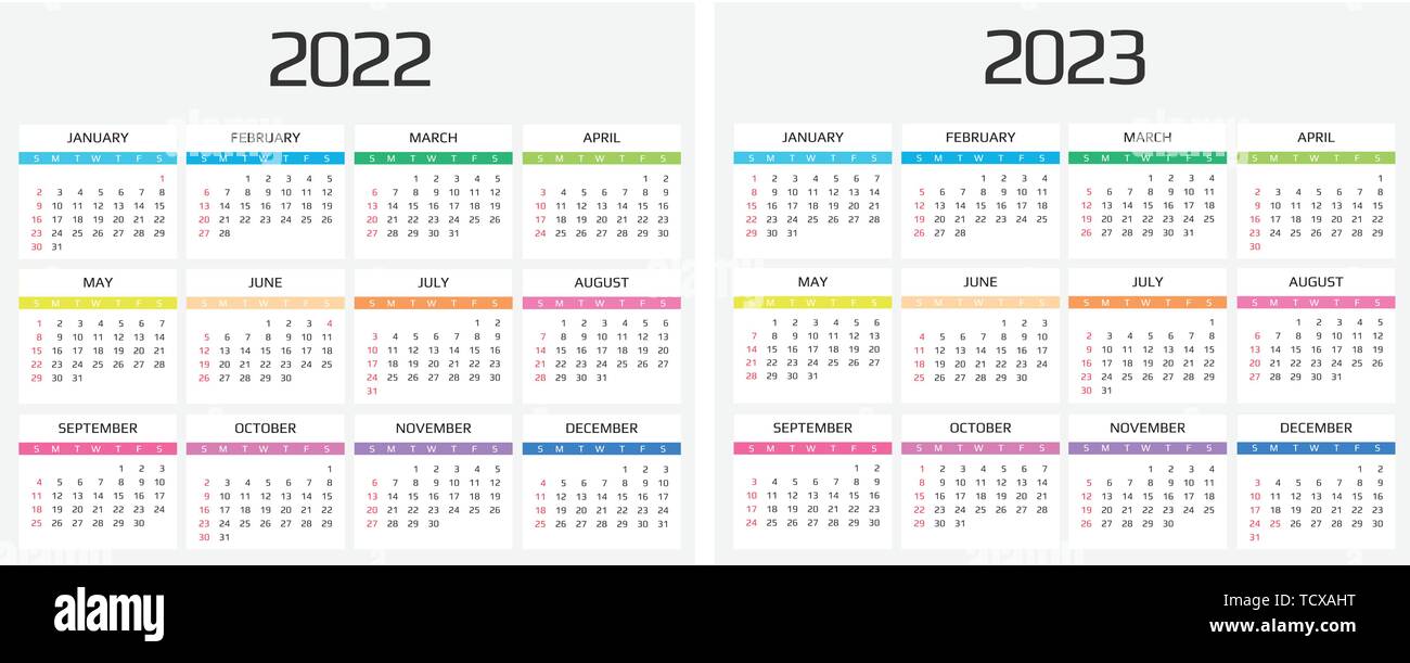 Kalender 2022 Und 2023 Vorlage 12 Monate Gehören Urlaub Veranstaltung 1413